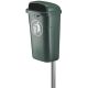 Vuurbestendige buitenafvalbak 50 ltr (GROEN)