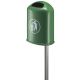 Metalen buitenafvalbak 42 ltr