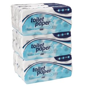 Wepa Toiletpapier cellulose, 3-Lgs - 8x250 vel - 9x8 rollen