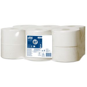 Tork Mini Jumbo Toiletpapier T2 Advanced 2-laags wit