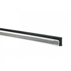 Moerman RVS rail met rubber zwart 