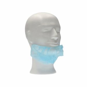 Baardkapjes met elastiek blauw, ds.100 stuks