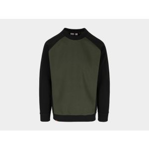 Boris Sweater DONKER KAKI/ZWART