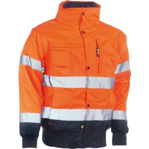 Tarvos High Viz jas Oranje/Navy