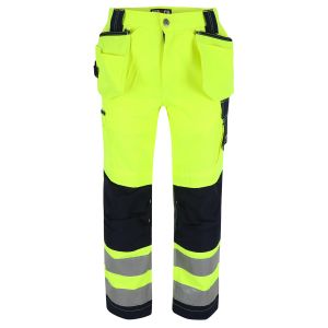 Styx hoge zichtbaarheid broek Geel/Navy