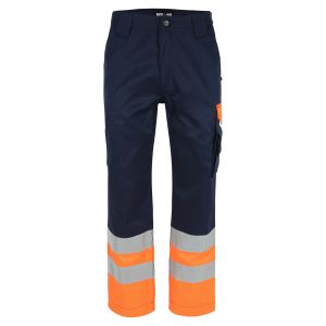 Olympus hoge zichtbaarheid broek Navy/Oranje