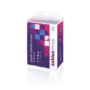 Satino prestige Handdoekjes zz-vouw small 20,6x 32cm cellulose ds. 3000 st.