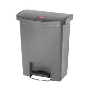 RUBBERMAID, Slim Jim Container in kunststof, Front Step On, 30L, Kleur Grijs