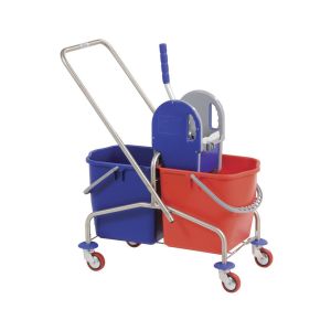 Dubbele rolemmer RVS 2x 25ltr. 