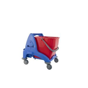 Enkele Mopemmer kunstof blauw 25lt. (zonder pers)