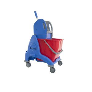 Enkele Mopemmer kunstof blauw 25lt. (inclusief pers)