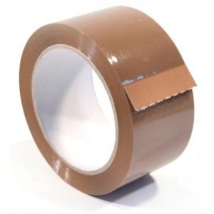 Plakband 50mm x 66m Bruin 28my tape plakband