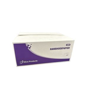 Elive Handdoekvouwtjes V-vouw cellulose mt. 24x21cm, doos 3200 st. 2lgs.