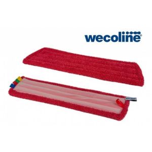 Wecoline Microvezel velcro vlakmop Rood 45cm, pak 5 stuks