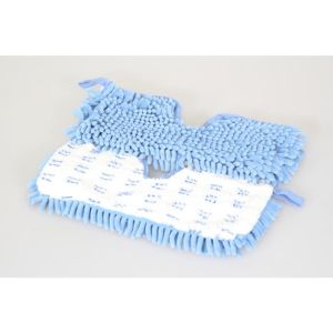 Vlakmop microvezel Duplex 35cm. wit/blauw