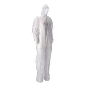 CMT pp non woven X-large Coverall met PE coating wit ritssluiting