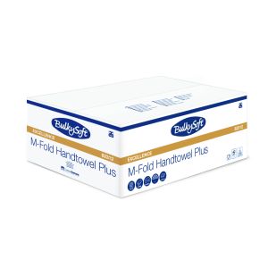 BulkySoft M vouw (small) handdoekvouwtjes 2lgs. 32x21,5cm doos 125x25 totaal (3125vouwtjes)