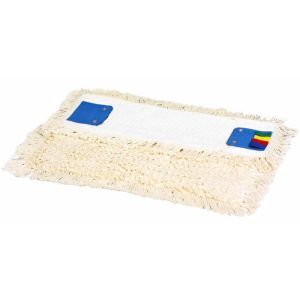 Vlakmop katoen met pockets, gelust/gesneden, 40 x 14 cm, 