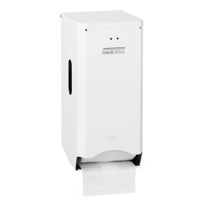 Mediclinincs duo toiletrolhouder wit gecoat