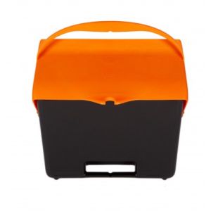 OrangeBrush Gesloten stofblik met beugelgreep capaciteit 7 liter