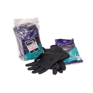 Latex handschoenen, zwaar, maten XL en L, pak 1x12 stuks