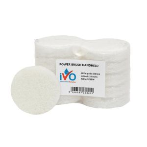 Ivo Power Brush handheld witte pads 100mm, 5st.
