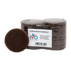 Ivo Power Brush handheld bruine pads 100mm, 5st.