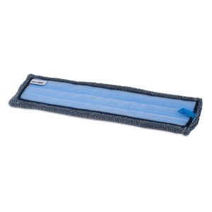 Velcro microvezel vlakmop 45cm  blauw/zwart