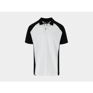BRABO Polo Korte Mouwen WIT/ZWART