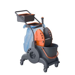 Ivo Giotto Enkele Mopemmer 25L met Onderstel LT50, Moppers en Duwbeugel, Afvalunit en Tray