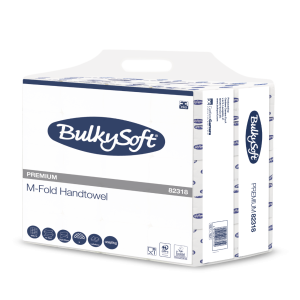 BulkySoft M vouw (small) handdoekvouwtjes 2lgs. 32x21,5cm doos 150x15 totaal (2250vouwtjes)