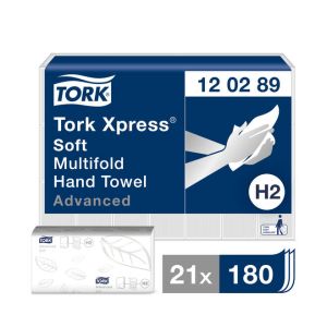 Tork H2 Xpress Soft Multifold Hand Towel 26x21cm, pak 21x180st.