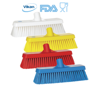 Vikan Vloerbezem 30 cm – Medium, HACCP & Kleurgecodeerd