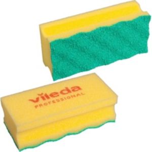 Vileda PurActive schuurspons Geel pak a 10 stuks
