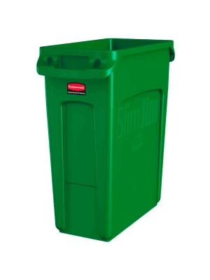 Slim Jim met luchtsleuven 60 ltr, Rubbermaid