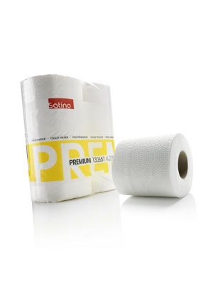 Satino premium toiletpapier 2 lgs 200 vel, pak 64 rol