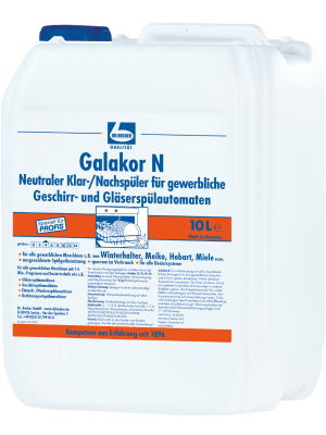 Galakor N glans / glansspoelmiddel voor commercieel serviesgoed en Glazenwasser 10 l