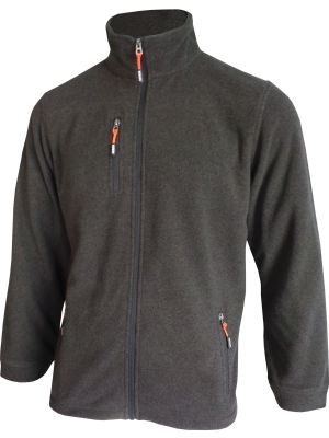 Ilias fleece jas Antraciet