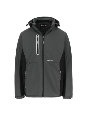 Taris softshell jas Antraciet/Zwart