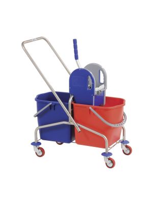 Dubbele rolemmer RVS 2x 25ltr. 