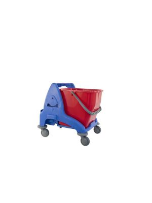 Enkele Mopemmer kunstof blauw 25lt. (zonder pers)