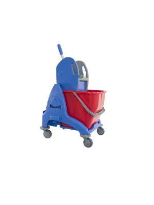 Enkele Mopemmer kunstof blauw 25lt. (inclusief pers)