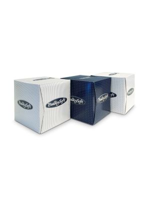 BulkySoft excellence facial tissue cube 2lgs cellulose 24 pakjes x 90vel