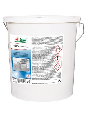 ENERGY dishtabs 4.8kg vaatwasmachine en frituurpanreiniger.