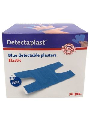 (REF 8246) Detectaplast detect. kneuke textielpleister elastisch blauw 50 stuks
