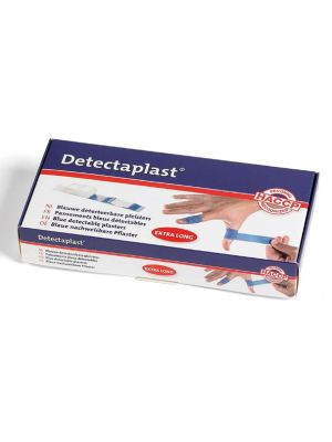 Detectaplast detect. textielpleister elastisch blauw 180x20mm 100 stuks