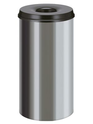 Vlamdovende papierbak RVS 50 ltr