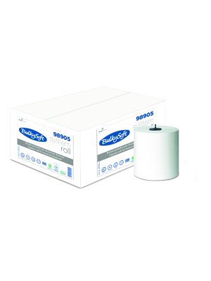 BulkySoft Matic handddoekrollen cellulose wit 2lgs, pak 200 mt. a 1x6 rol