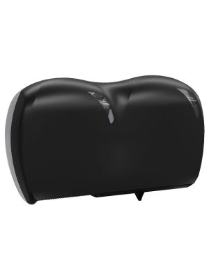Elive line 2, Duo mini jumbo toiletrolhouder Zwart