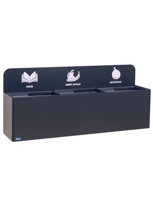 BICA 811 WANDAFVALSTATION 3X20 LTR ZWART